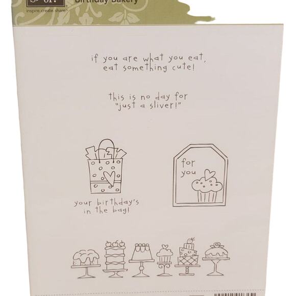 Stampin Up Stamp Set Birthday Stamp Set Birthday Bakery Hostess Stamp Set - Picture 3 of 3
